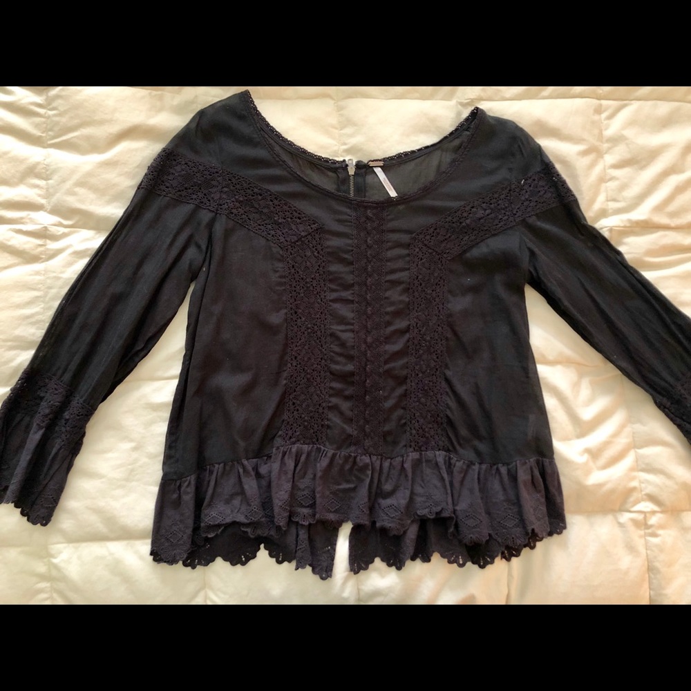 Free People embroidered blouse